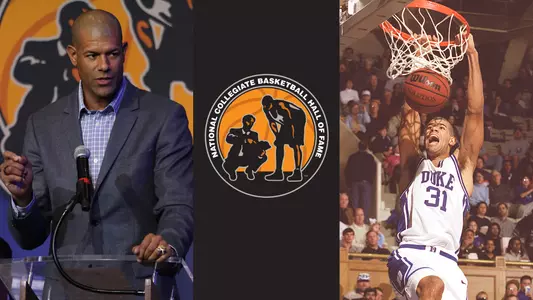 Shane Battier was inducted to the National Collegiate Basketball Hall of Fame with the Class of 2019.