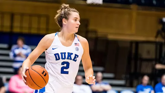 Haley Gorecki dribbling the basketball