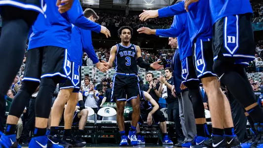 Tre Jones is introduced at Michigan State