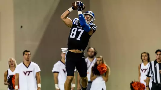 Noah Gray makes a huge grab in the end zone to help Duke prevail over Virginia Tech