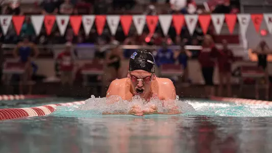 Swimmer swimming at NC State