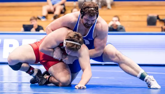 Ben Frye recorded his first career wrestling victory and it was via pin over Gardner-Webb's Gabriel Pickett