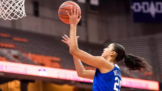 Jade Williams scores a layup