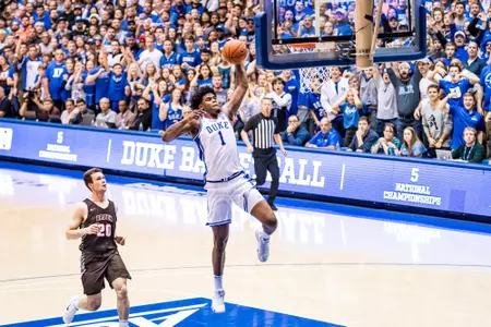 Duke Men's Basketball takes on Brown University in Cameron Indoor Stadium in Durham, NC - December 28, 2019