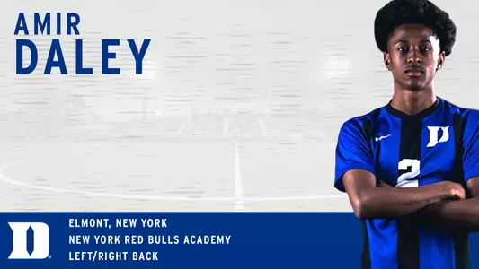 Amir Daley joins Duke men's soccer