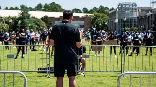 Mike Krzyzewski BLM protest on campus