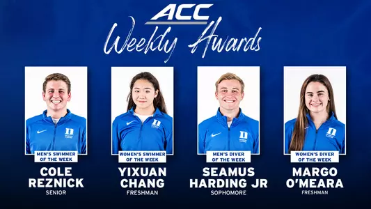 ACC Swimmer and Divers of the Week