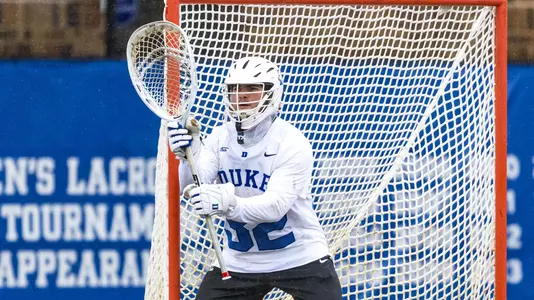 Duke Men’s Lacrosse takes on the Mercer University Bears at Koskinen Stadium in Durham, North Carolina on February 13, 2021.