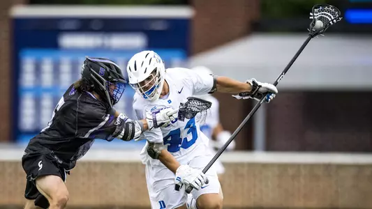 Duke Men’s Lacrosse takes on the High Point University Panthers in the NCAA Tournament at Dorrance Field in Chapel Hill, North Carolina on May 16, 2021.