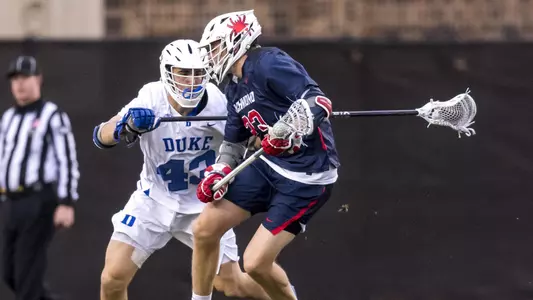 Duke Men’s Lacrosse takes on the University of Richmond Spiders at Koskinen Stadium in Durham, North Carolina on February 28, 2020.