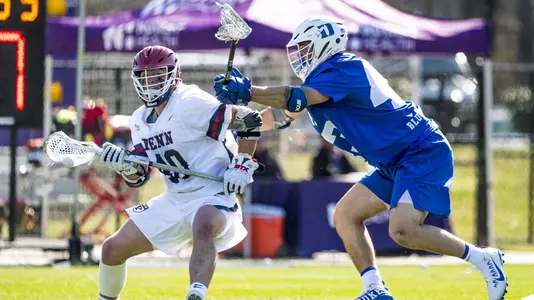 Kenny Brower plays defense against Penn. 