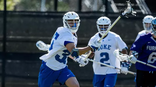 Duke Men's Lacrosse takes on Furman University at Koskinen Stadium in Durham, NC.- March 1, 2020