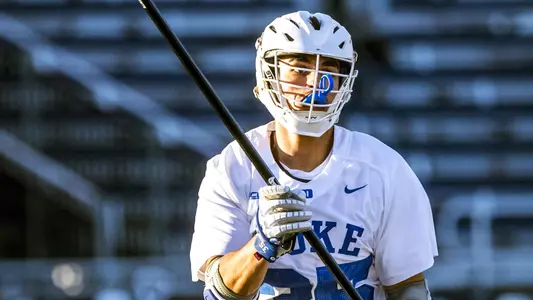Duke Men’s Lacrosse takes on the Robert Morris University Colonials at Koskinen Stadium in Durham, North Carolina on February 7, 2021.
