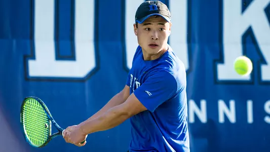 Andrew Zhang competes against Virginia