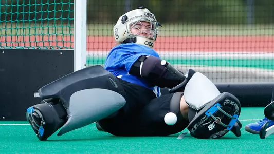 Piper Hampsch makes a save against Saint Joseph's