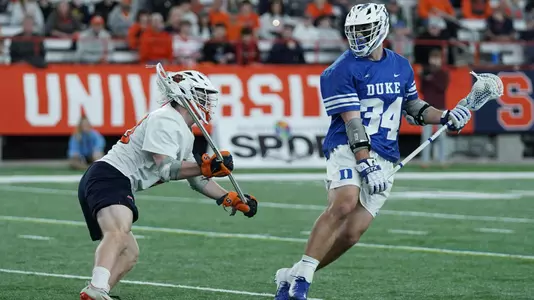 Brennan O'Neill dodges against Syracuse