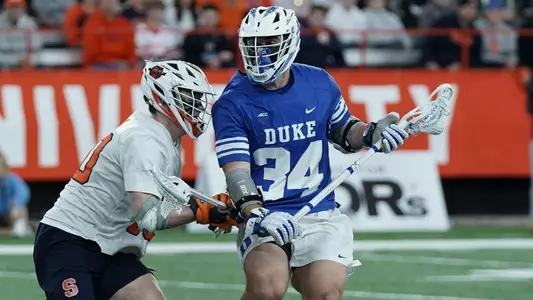 Brennan O'Neill dodges against Syracuse