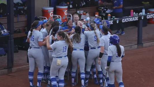Kristiana Watson home run celebration