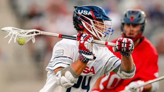 Brennan O'Neill plays against Canada