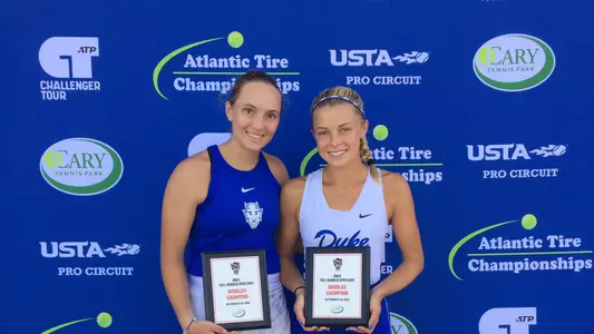 Emma Jackson Ellie Coleman NCSU Fall Ranked Spotlight Doubles Title