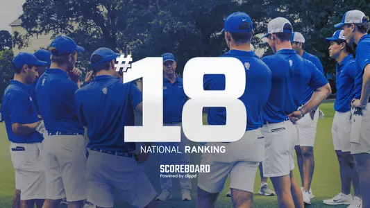 Duke men's golf national ranking graphic