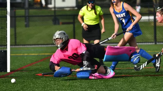 Kaiya Chepow dives to make a save for Downingtown West