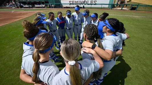 team huddle at Florida State