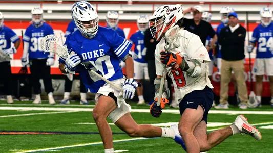 Jack Gray plays defense at Syracuse