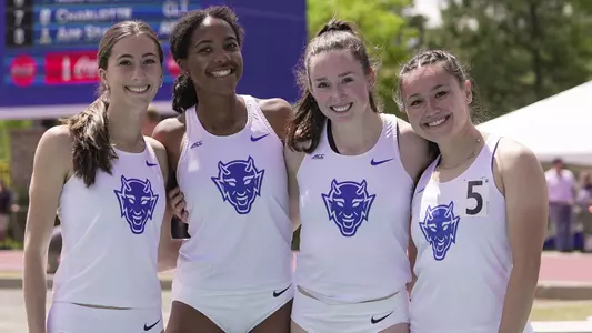Duke women's 4x100m all smiles after breaking school record