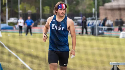 Christian Toro prepares to attempt the hammer throw