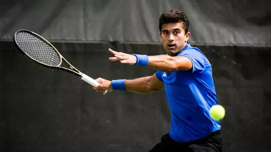Faris Khan competes against Virginia