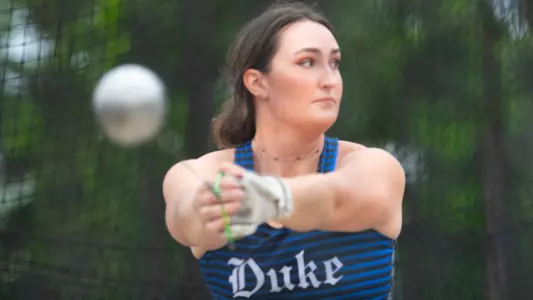 Zoe Waddell competes at Duke Invite