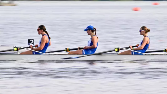 Duke rowing competes at the NCAA Rowing Championship in Bethel, Ohio