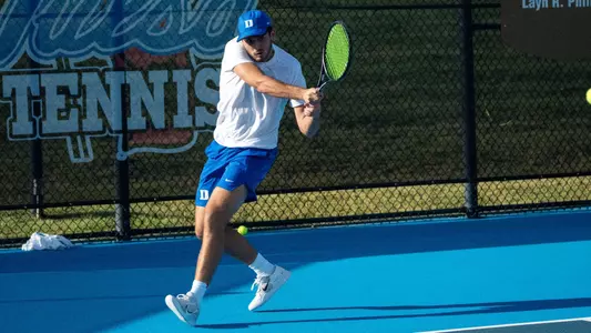 Sam Landau competes at the ITA All-American Championship in Tulsa, Okla.