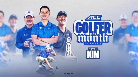 Bryan Kim - ACC Men's Golfer of the Month - October 2025