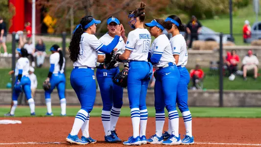 infield huddle at Louisville