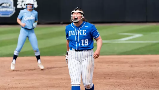 Cassidy Curd strikeout celebration vs. North Carolina