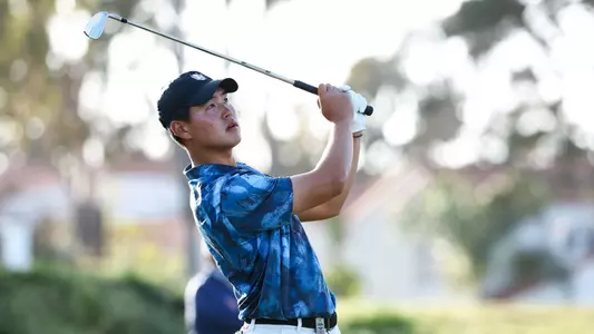 Bryan Kim tees off at the 2025 NCAA Championship