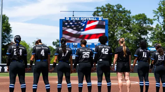 NCAA Durham Regional game two national anthem 