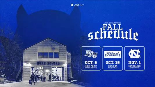 2025 fall rowing schedule graphic