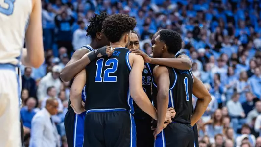 Duke huddle at North Carolina