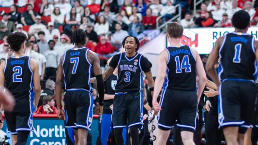 Duke celebrates at NC State