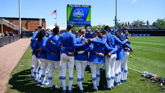 team huddle pregame versus Virginia Tech in ACC Championship semfinals