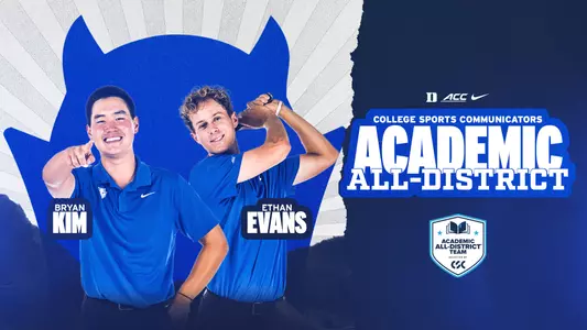 Bryan Kim and Ethan Evans of Duke Men's Golf Earn CSC Academic All-District Honors