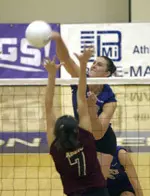 Ellen Rehme hit home 15 kills tonight in the win over North Texas