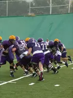 The TCU offensive line gets in some work.