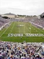 Watch TCU take on SMU from the best seat in the house on the Rosa' Cafe couch.