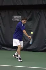 Radu Barbu just arrived on the TCU campus Wednesday from Romania and picked up a crucial win in singles for the Horned Frogs.