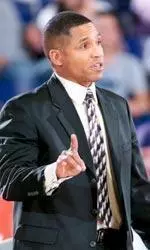 Head coach Neil Dougherty in his fourth year at the helm of the Horned Frog program.