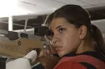 Freshman Tanya Gorin shot an air rifle score of 379 to claim a first-place finish in her collegiate debut.